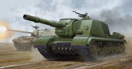 Sovjet JSU-152K gepantserd zelfrijdend kanon