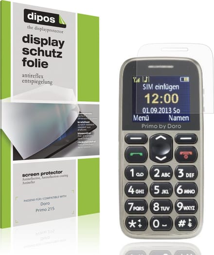 dipos – 4x Matte Beschermfolie geschikt voor Doro Primo 215 | Krasbestendige & antireflecterende Screenprotector Ultra-Thin