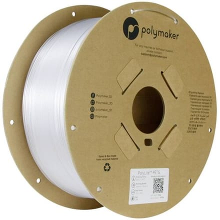 Polymaker PB01044 Filament PETG Hittebestendig, Hoge treksterkte 1.75 mm 3000 g Helder PolyLite™ 1 stuk(s)