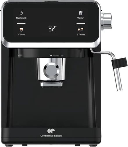 CONTINENTAL EDISON - CEME19B - Espressomachine - 950 Watt - Zwart