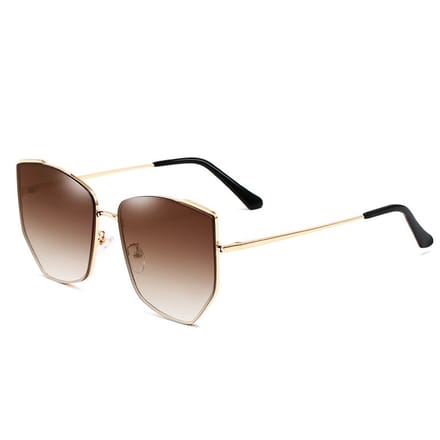 BUGOLINI® Amilya – Designer Zonnebril Voor Dames – UV400 – Gold / Light Coffee