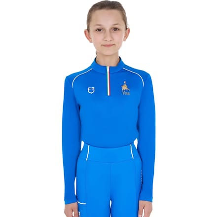 Lange Mouw Paardrij Polo Kind Equestro X Fise