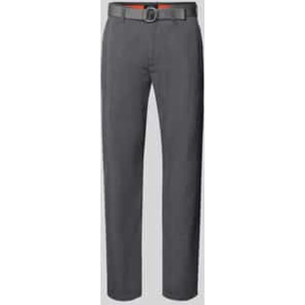 Slim fit broek met riem