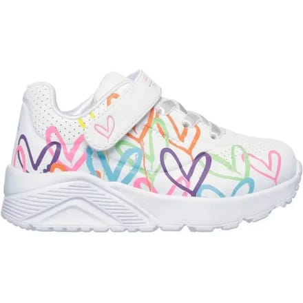 Skechers Skechers Uno Lite Love Court Classic Sneakers wit