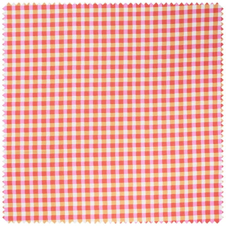 Katoenen stof "Karo Kavia Red"