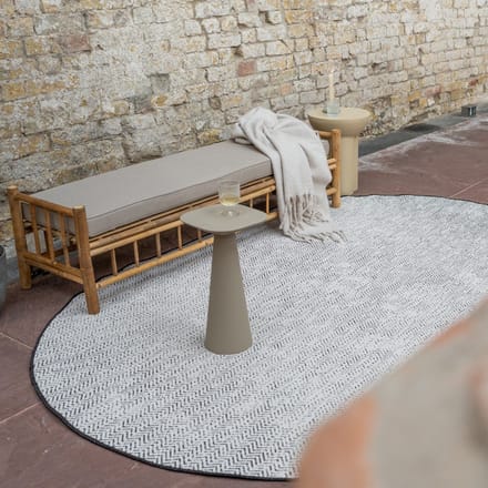 Buitenkleed Dahl Ovaal - Zwart - Dubbelzijdig - 160 x 230 cm - (M)
