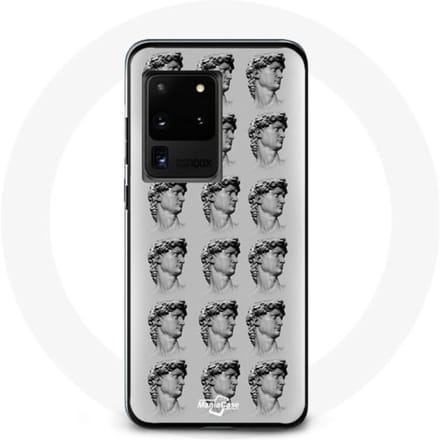 Hoesje - Samsung - Galaxy S20 Ultra - Flexibel - Standbeeld - Grijs grijs