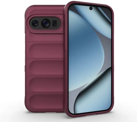 MobyDefend Hoesje - Geschikt voor Google Pixel 10 / Google Pixel 10 Pro - TPU Gripcase - Donkerpaars