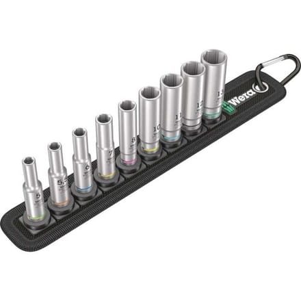 Wera Belt A Deep 1 05004525001 Dopsleutelinzetset 1/4 9-delig