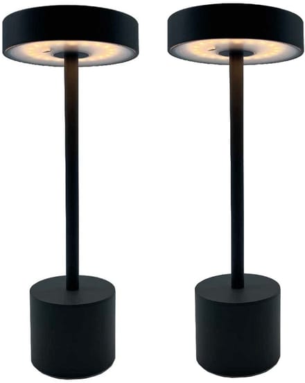 Set van 2 draadloze tafellampen H30CM ROBY
