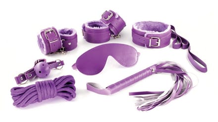 Crushious - Dungeons and Maidens - 8-delige BDSM Kit - Paars