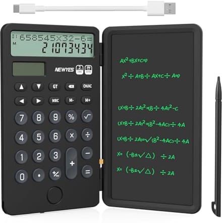 Draagbare Calculator met Notepad en 12-cijferig Display