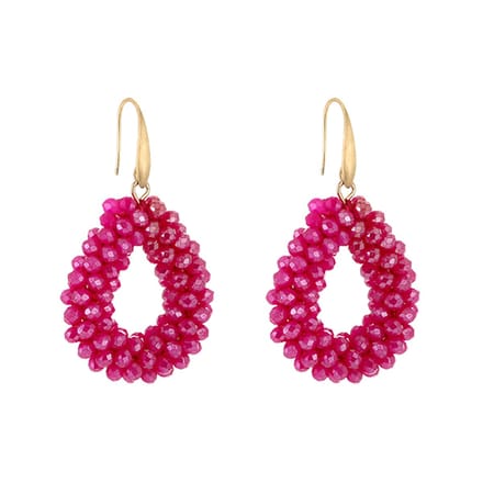 Oorbellen Crystal Summer Glow - Fuschia
