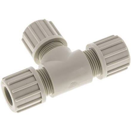 14x12mm PP T-Vorm Knelfitting 10 Bar