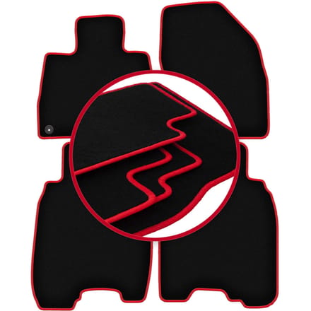CARLUX-RED automatten voor: Honda Civic VIII (UFO) hatchback (2006-2012)