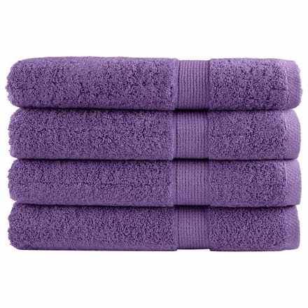 vidaXL - Handdoeken - SOLUND - 4 - st - 600 - g/m² - 100x200 - cm - paars