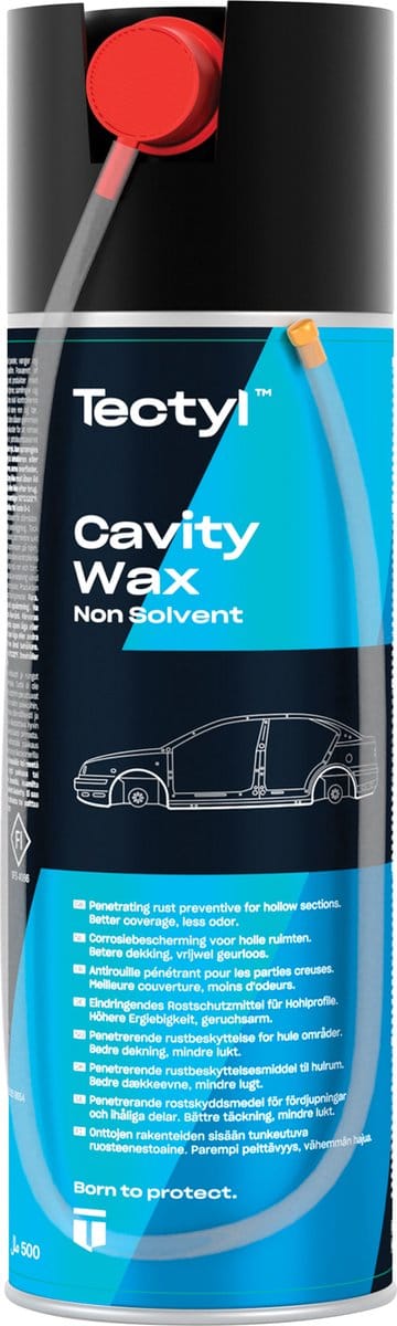 Valvoline Tectyl cravity wax niet oplosbaar beschermt tegen corrosie