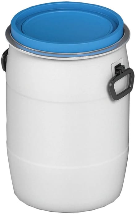 ACO Wijdhalsvat wit 60 Liter met deksel, 7600.00.15