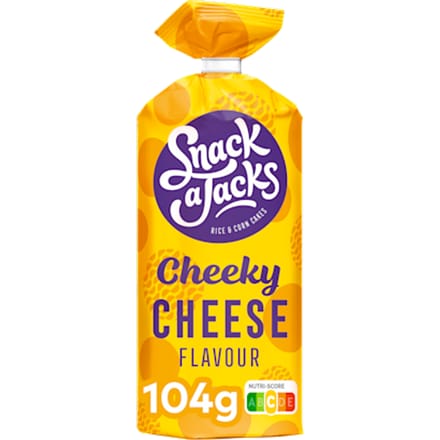 Rijstwafel Snack-a-Jacks cheese pak 104 gram