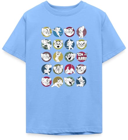Tom And Jerry Iconische Uitdrukkingen Met Logo T-Shirt Tiener