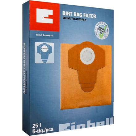 Einhell Wet/Dry Vacuum Cleaner Access. Dirt Bag Filter 25l (5 pcs.)