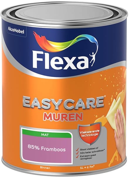 Flexa - Easycare Muren - 85% Framboos - Mengverf - 1 L
