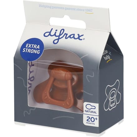 Difrax Fopspeen - Natural - 20+ maanden - Siliconen - Cinnamon - 1 stuk