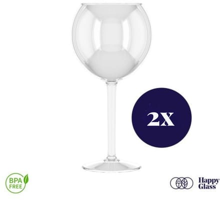HappyGlass Miss Liza Gin Tonic Glas 630 ml set van 2 stuks
