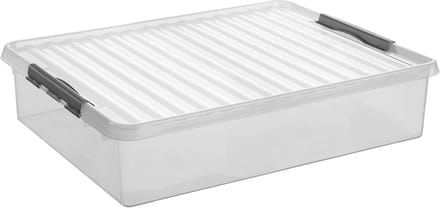 Sunware - Q-line rollerbox 60L transparant metaal - 80 x 50 x 20 cm