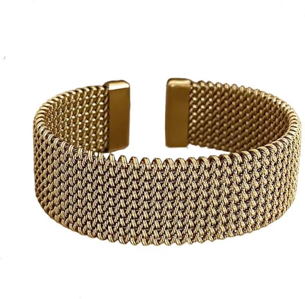 Stijlvolle Open Armband - Goud Kleurig - RVS - Design - Heren en Dames - Mode
