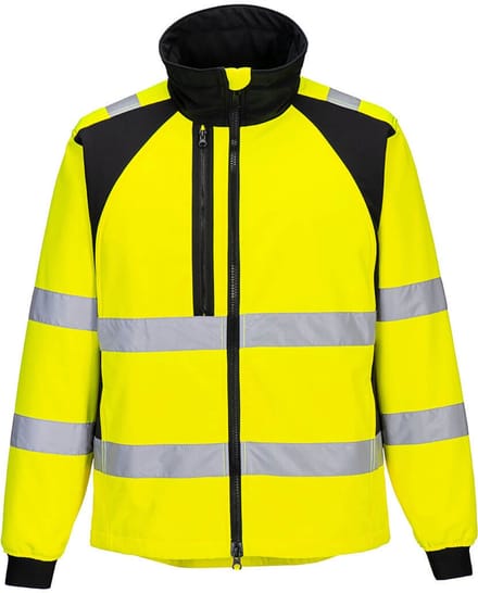 Portwest WX2 Eco Hi-Vis Softshell (2L) CD875 - Geel/Zwart - S
