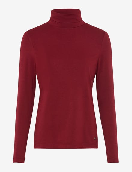 Brax Dames Shirt  Style CARINA L wine red, donkerrood, maat 48