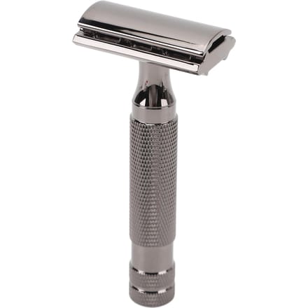 Dubbelsnijdend Veiligheidstrimmer Comfortabele Grip Handmatige Veiligheidsbaardtrimmer Professioneel Roestvrij gray