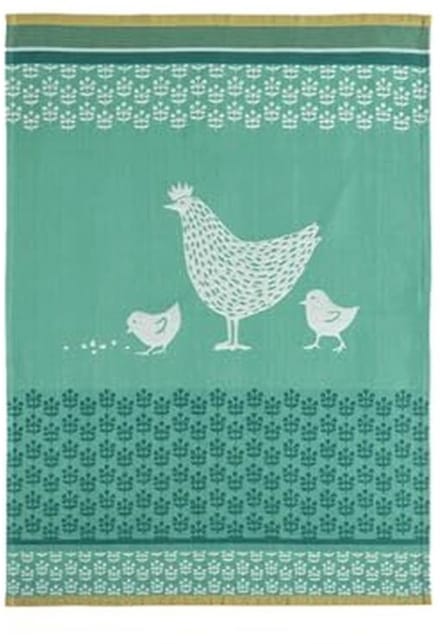 Theedoek van jacquard, katoen, 50 x 75 cm - Dierenmotief