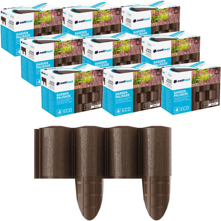 Cellfast Tuin palisade bruin- set van 9 verpakking (17/30cm h/b)