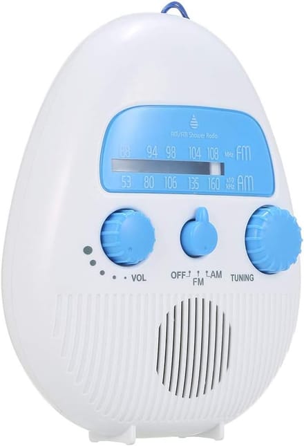 Waterdichte Draagbare Douche Radio FM AM Batterij