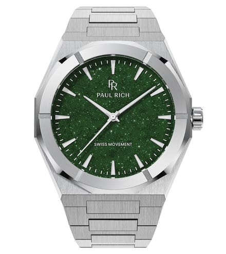 Paul Rich Star Dust II Silver Green SD206 horloge
