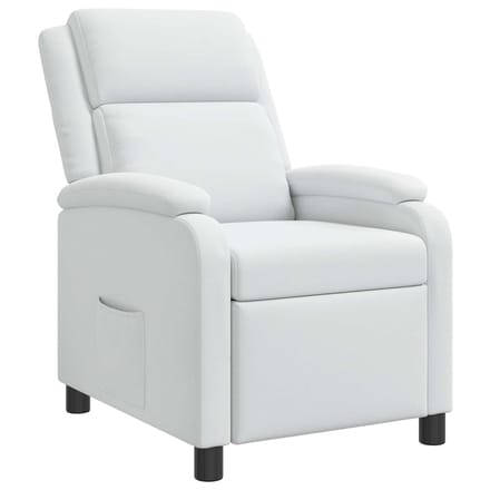 vidaXL - Recliner - Wit - Stof