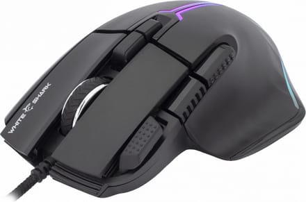 White Shark MARROK Wired - Gaming muis - Optisch - 9 knoppen - Zwart