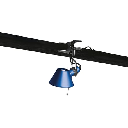Artemide Tolomeo Micro Pinza Wandlamp Klem Blauw