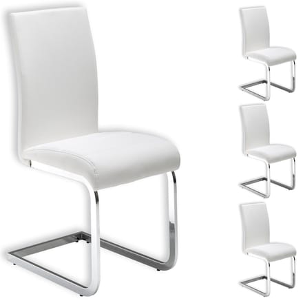 Schommelstoelen LETICIA, set van 4 - Wit