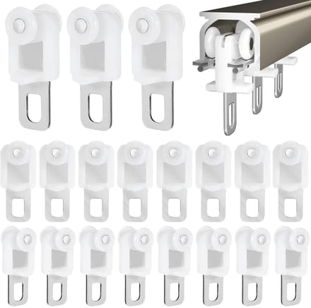Dailygoods- Gordijnrails 50 Stuks - Roestvrij Staal - Robuuste