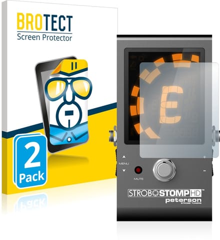 BROTECT - Screenprotector voor Peterson Strobostomp HD - Folie Beschermfolie transparant 2 Stuks