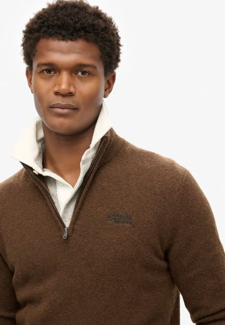 Superdry Essential Knit Henley Trui Heren - Maat M