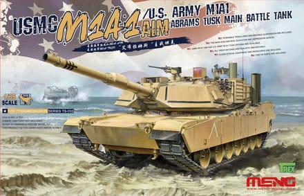 Meng Model Modelbouwpakket Militaire voertuigen - MENG TS032 USMC M1A1 AIM/U.S. Army Abrams Tusk Tank Plastic - 1:35 - Modelbouw