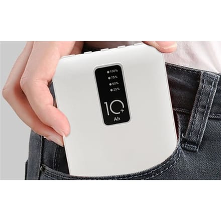 Powerbank met 4 oplaadkabels: Zwart