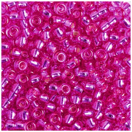 Miyuki Rocailles - silverlined fuchsia