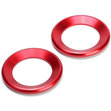 2 stuks Luidspreker Cirkel Sierlijst Audio Luidspreker Decoratieve Ring Geschikt voor Civic 10e red