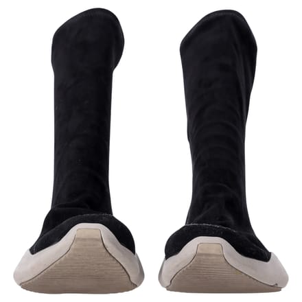 Rick Owens x Adidas Sock Runner Sneakers in Zwart Suède