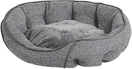 CANDIR - Dierenbed - 60 cm Grijs - Linnen